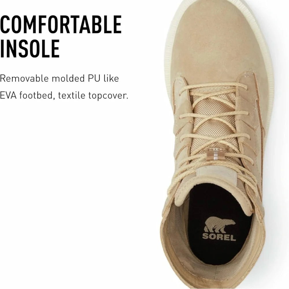 NWT Sorel Caribou OTM WaterProof Ancient Fossil/Chalk Boots Size 11 - Picture 5 of 14